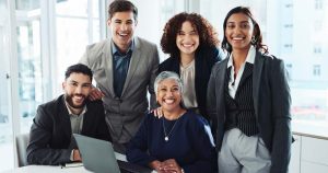 a group of diverse professionals